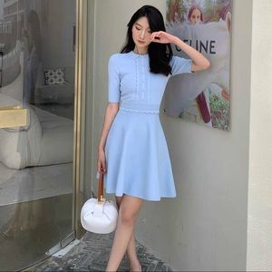 NWT Ted Baker scallop bodice knitted dress